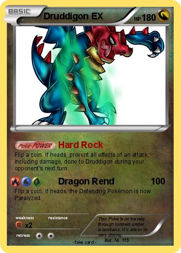 Pokemon Druddigon EX