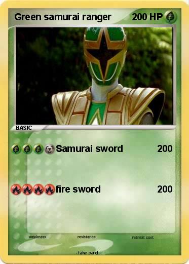 Pokemon Green samurai ranger