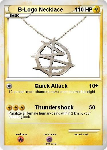 Pokemon B-Logo Necklace