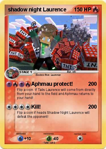 Pokemon shadow night Laurence