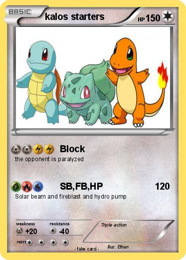 Pokemon kalos starters