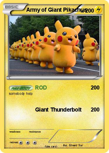 Pokemon Army of Giant Pikachus