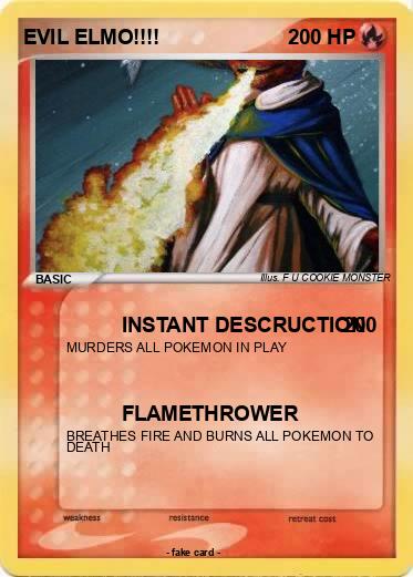 Pokemon EVIL ELMO!!!!