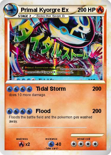 Pokemon Primal Kyorgre Ex