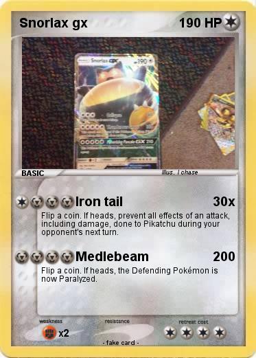 Pokemon Snorlax gx