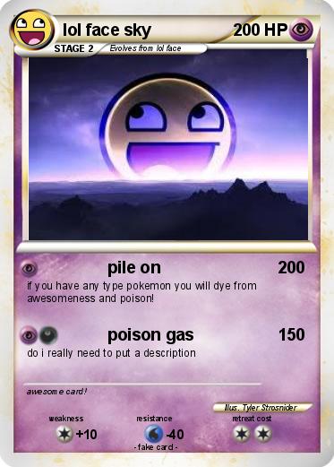 Pokemon lol face sky
