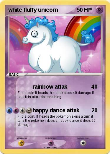 Pokemon white fluffy unicorn