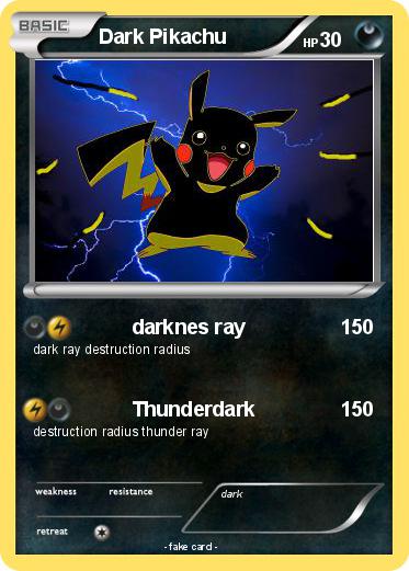 Pokemon Dark Pikachu