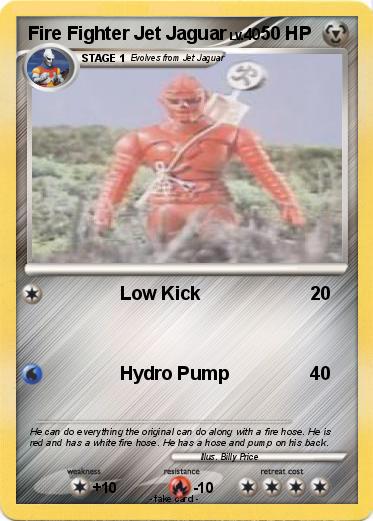 Pokemon Fire Fighter Jet Jaguar