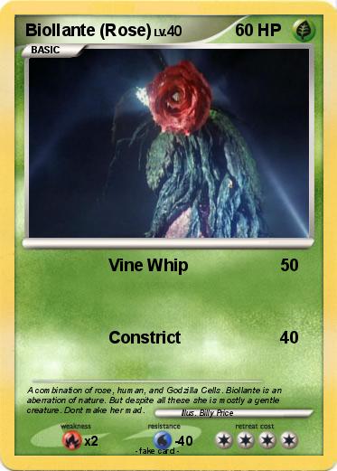 Pokemon Biollante (Rose)