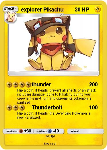Pokemon explorer Pikachu