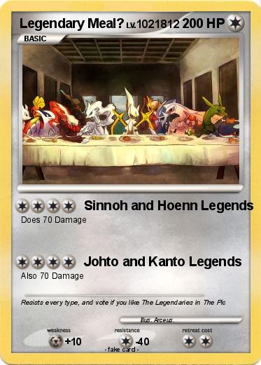 Pokemon Legendary Meal?