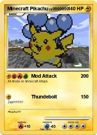 Pokemon Minecraft Pikachu