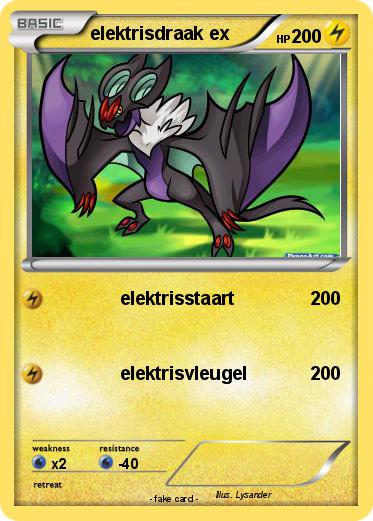 Pokemon elektrisdraak ex
