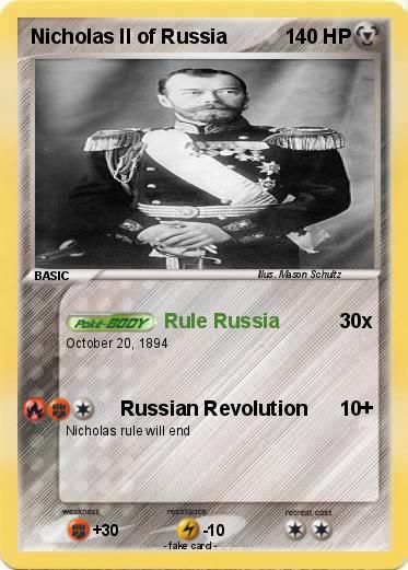 Pokemon Nicholas II of Russia