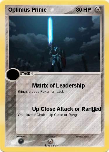 Pokemon Optimus Prime