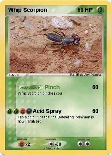 Pokemon Whip Scorpion