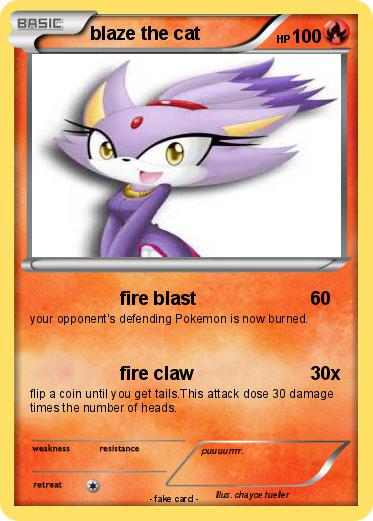 Pokemon blaze the cat
