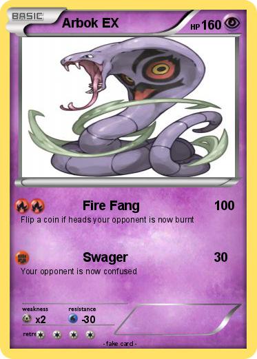Pokemon Arbok EX
