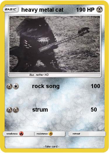 Pokemon heavy metal cat
