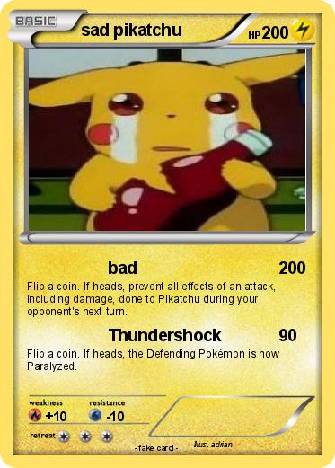 Pokemon sad pikatchu