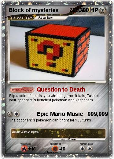 Pokemon Block of mysteries       700,