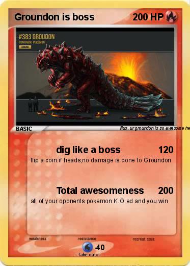 Pokemon Groundon is boss