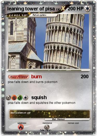 Pokemon leaning tower of pisa