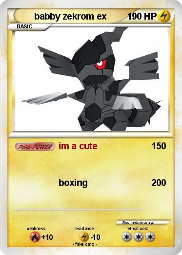 Pokemon babby zekrom ex