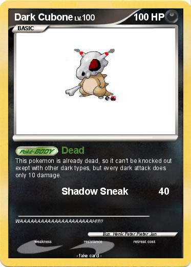 Pokemon Dark Cubone