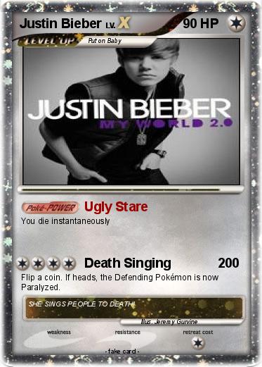 Pokemon Justin Bieber