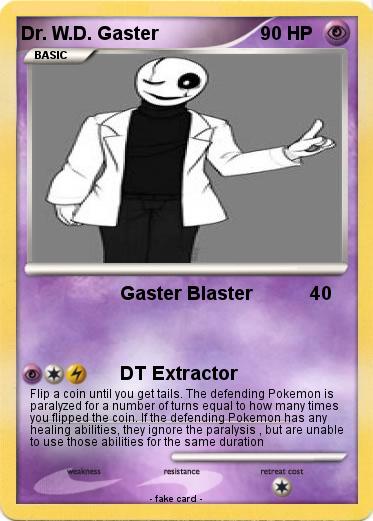 Pokemon Dr. W.D. Gaster