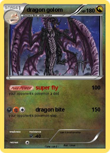 Pokemon dragon golom