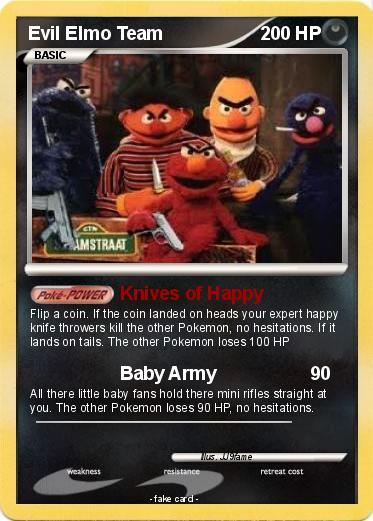 Pokemon Evil Elmo Team
