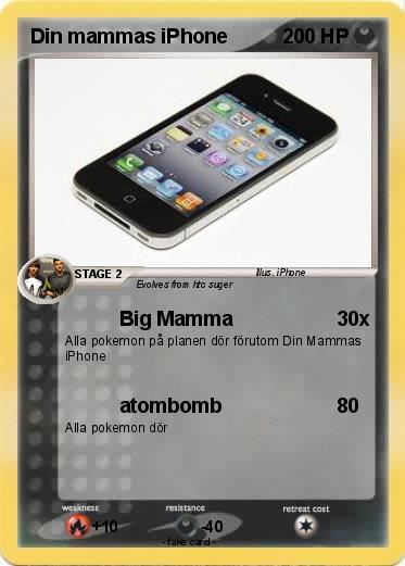 Pokemon Din mammas iPhone