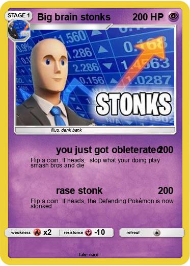 Pokemon Big brain stonks