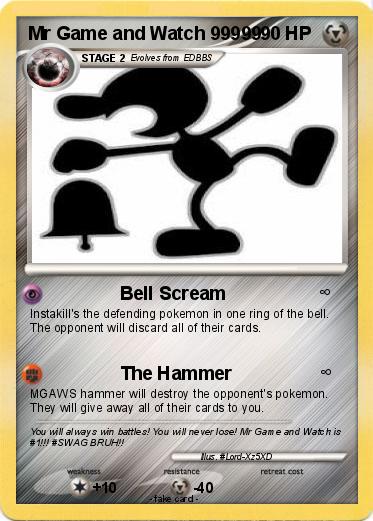 Pokemon Mr Game and Watch 99999