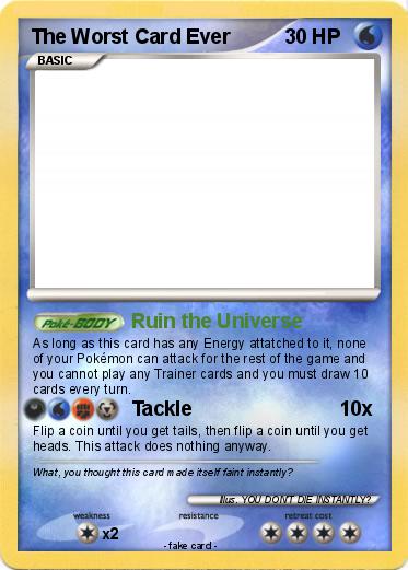 Pokemon The Worst Card Ever