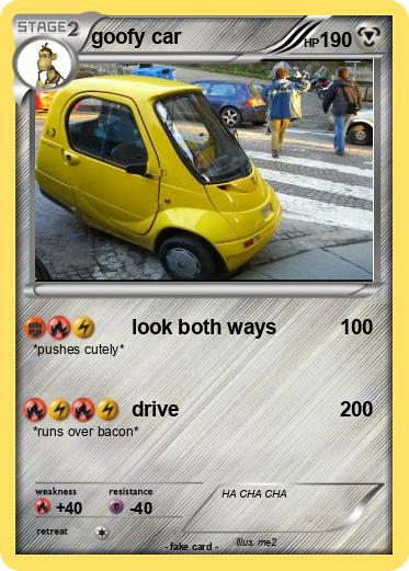 Pokemon goofy car