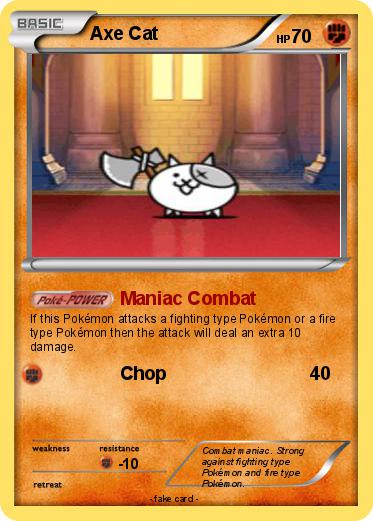 Pokemon Axe Cat