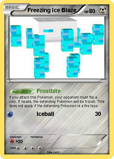Pokemon Freezing Ice Blaze