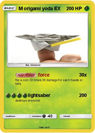 Pokemon M origami yoda EX
