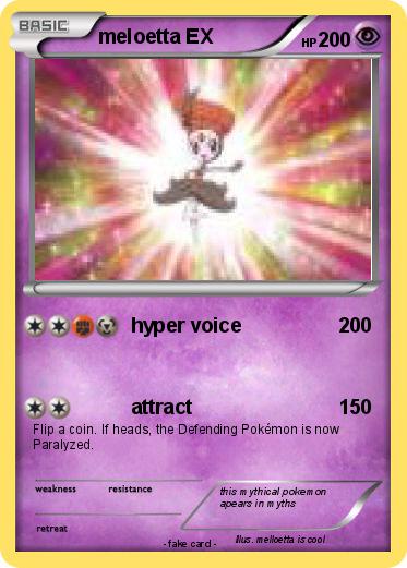 Pokemon meloetta EX
