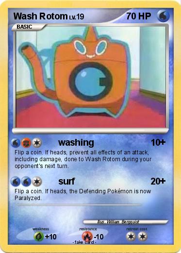 Pokemon Wash Rotom