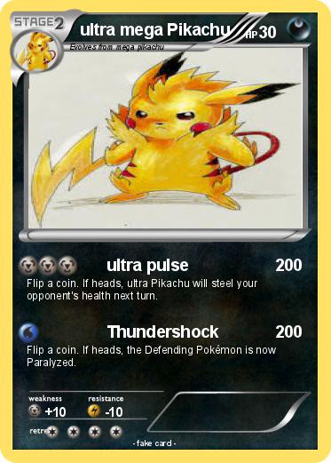 Pokemon ultra mega Pikachu