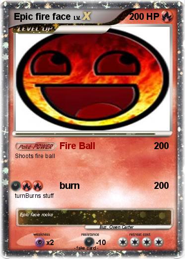 Pokemon Epic fire face