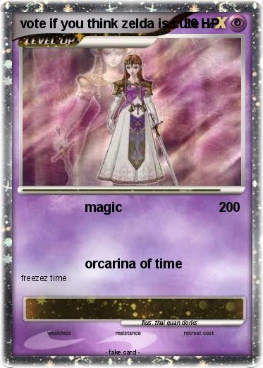 Pokemon vote if you think zelda is cute