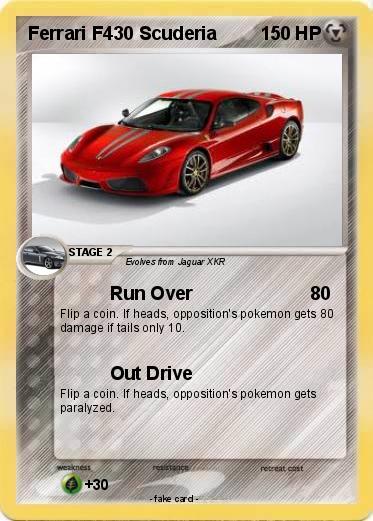 Pokemon Ferrari F430 Scuderia