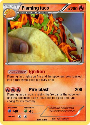 Pokemon Flaming taco