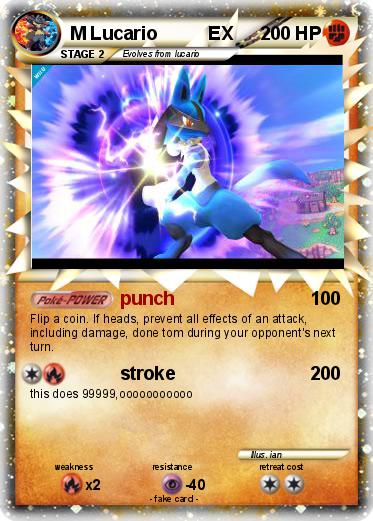 Pokemon M Lucario          EX